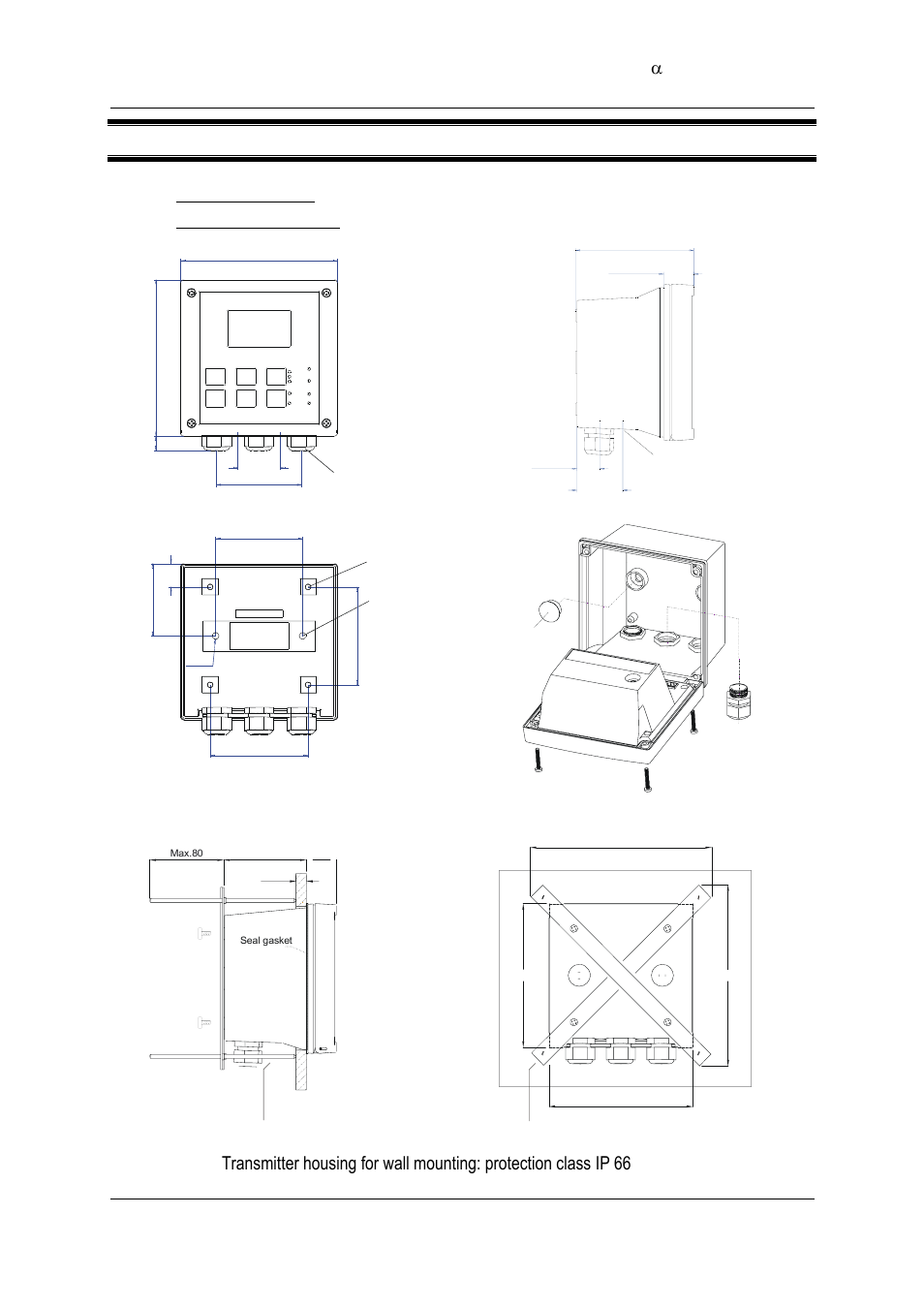 3assembly and installation, 1 mounting the unit, Wall mounting version | Thermo Fisher Scientific Alpha COND 2000 (In the process of updating the brand guideline & product image) User Manual | Page 15 / 56