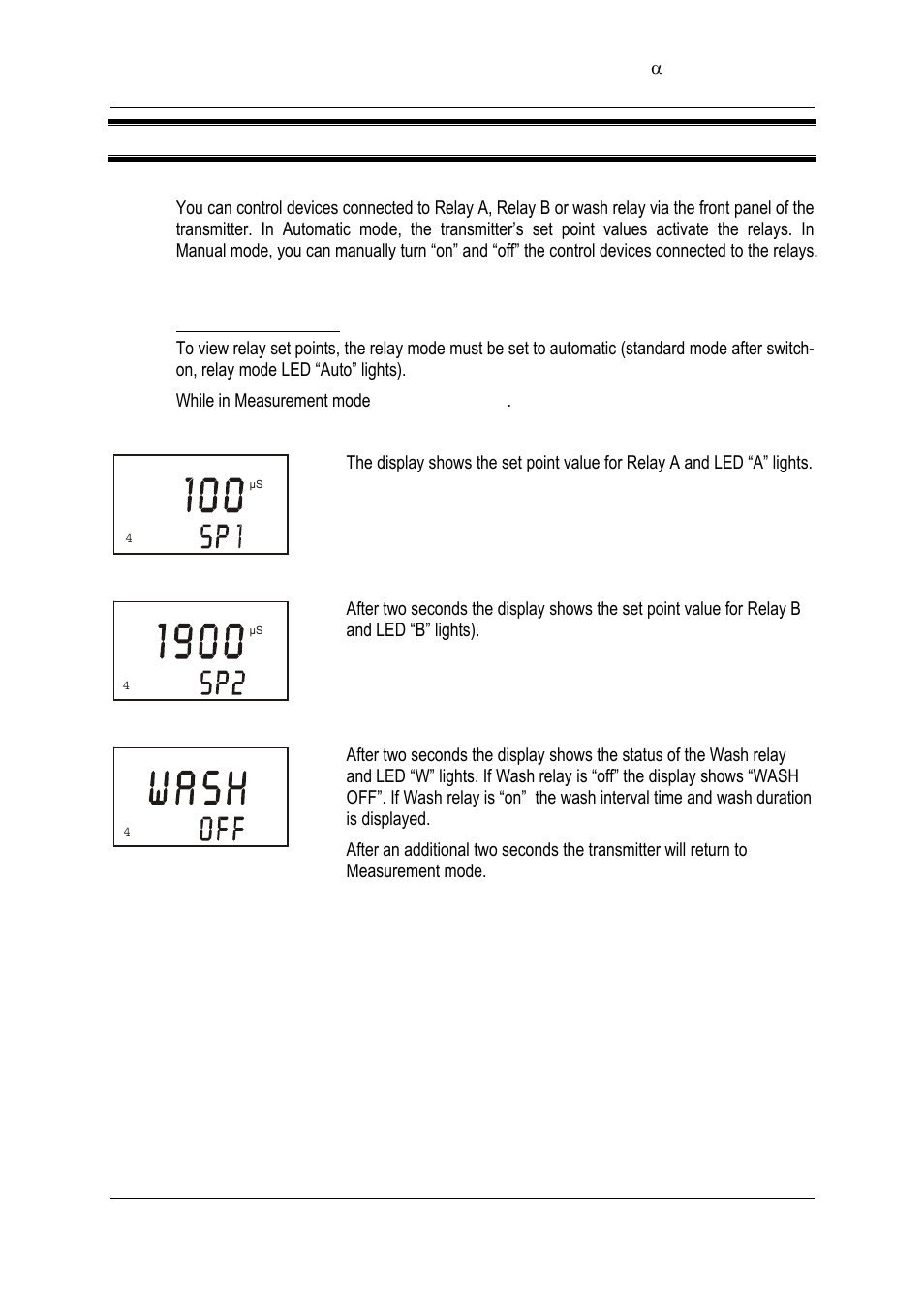 7relay modes | Thermo Fisher Scientific Alpha COND 2000 (In the process of updating the brand guideline & product image) User Manual | Page 39 / 56