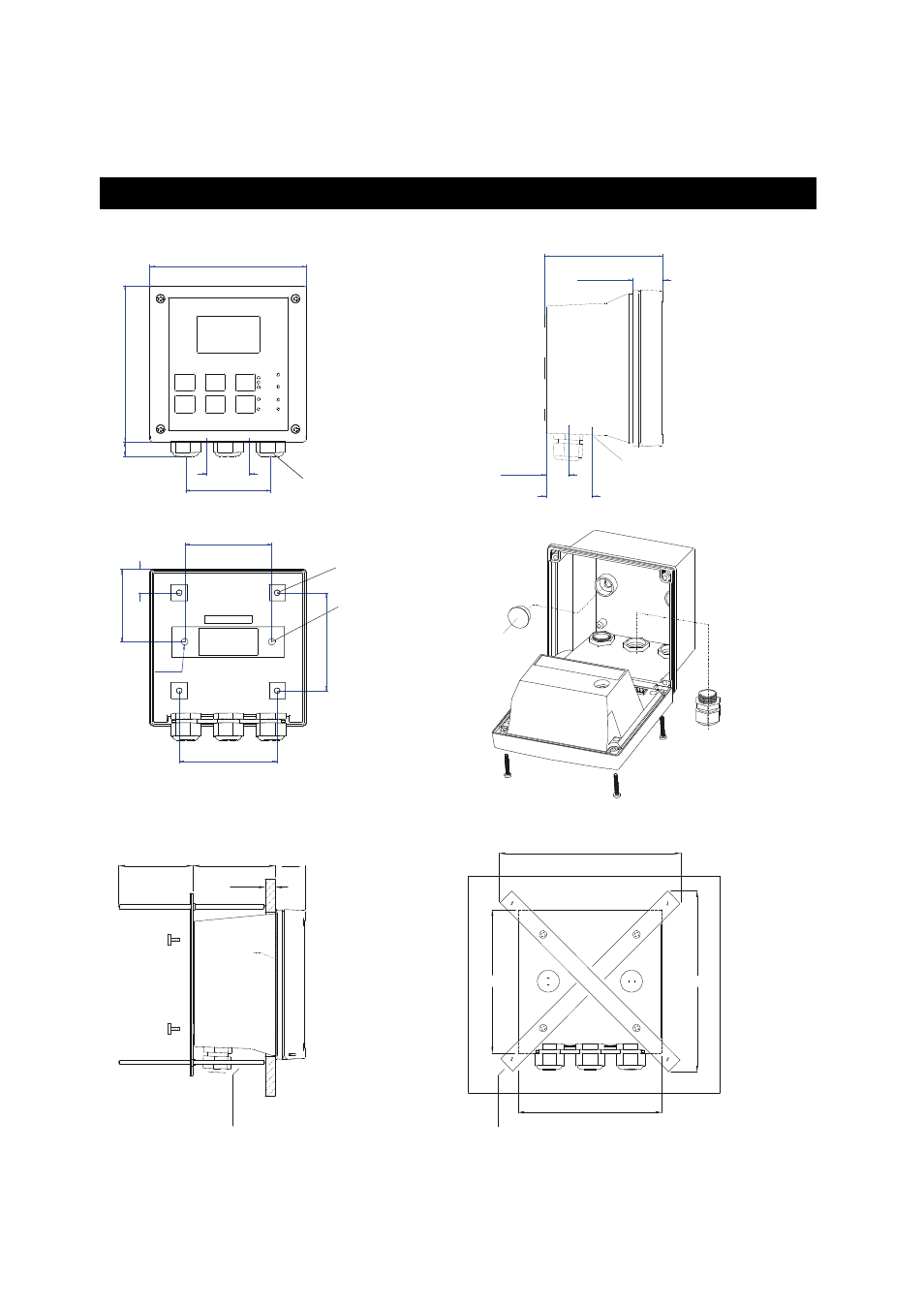 Assembly and installation, 1 mounting the unit, Mounting the unit | Instruction manual, Alpha do 2000, Wall mount version | Thermo Fisher Scientific Alpha DO 2000 User Manual | Page 17 / 56