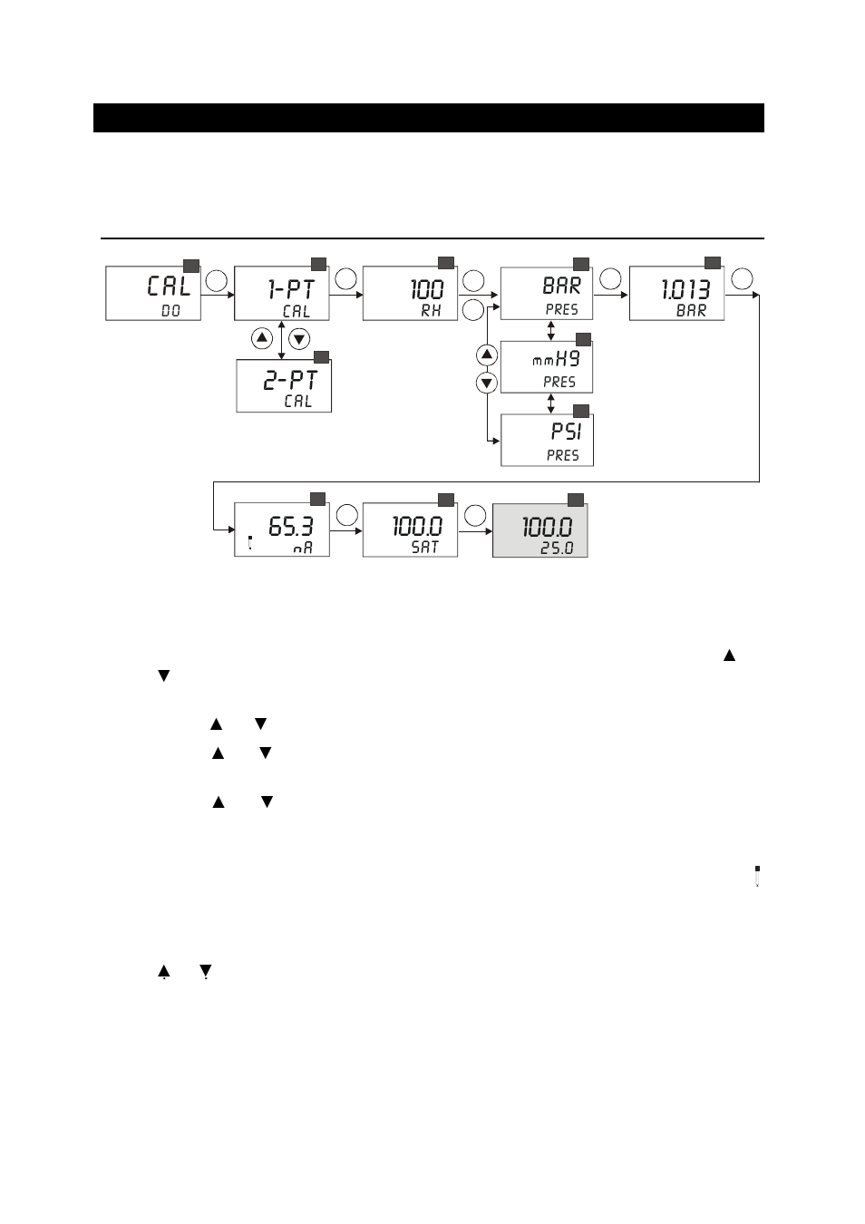 2 calibration, 1 one-point calibration, Calibration | One-point calibration, Pt 2-pt | Thermo Fisher Scientific Alpha DO 2000 User Manual | Page 23 / 56