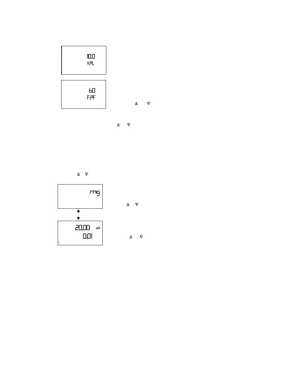 5 measurement range sub-function, 1 entering the measuring range sub-function, Selecting measuring range sub-function | Easurement, Ange sub, Function, Entering the measuring range sub-function | Thermo Fisher Scientific Alpha RES 1000 User Manual | Page 24 / 36