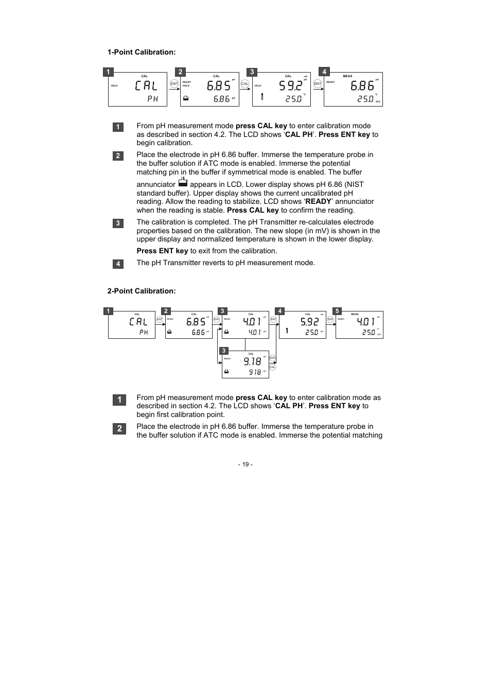 Point calibration | Thermo Fisher Scientific Alpha pH 600 RF (In the process of updating the brand guideline & product image) User Manual | Page 25 / 48