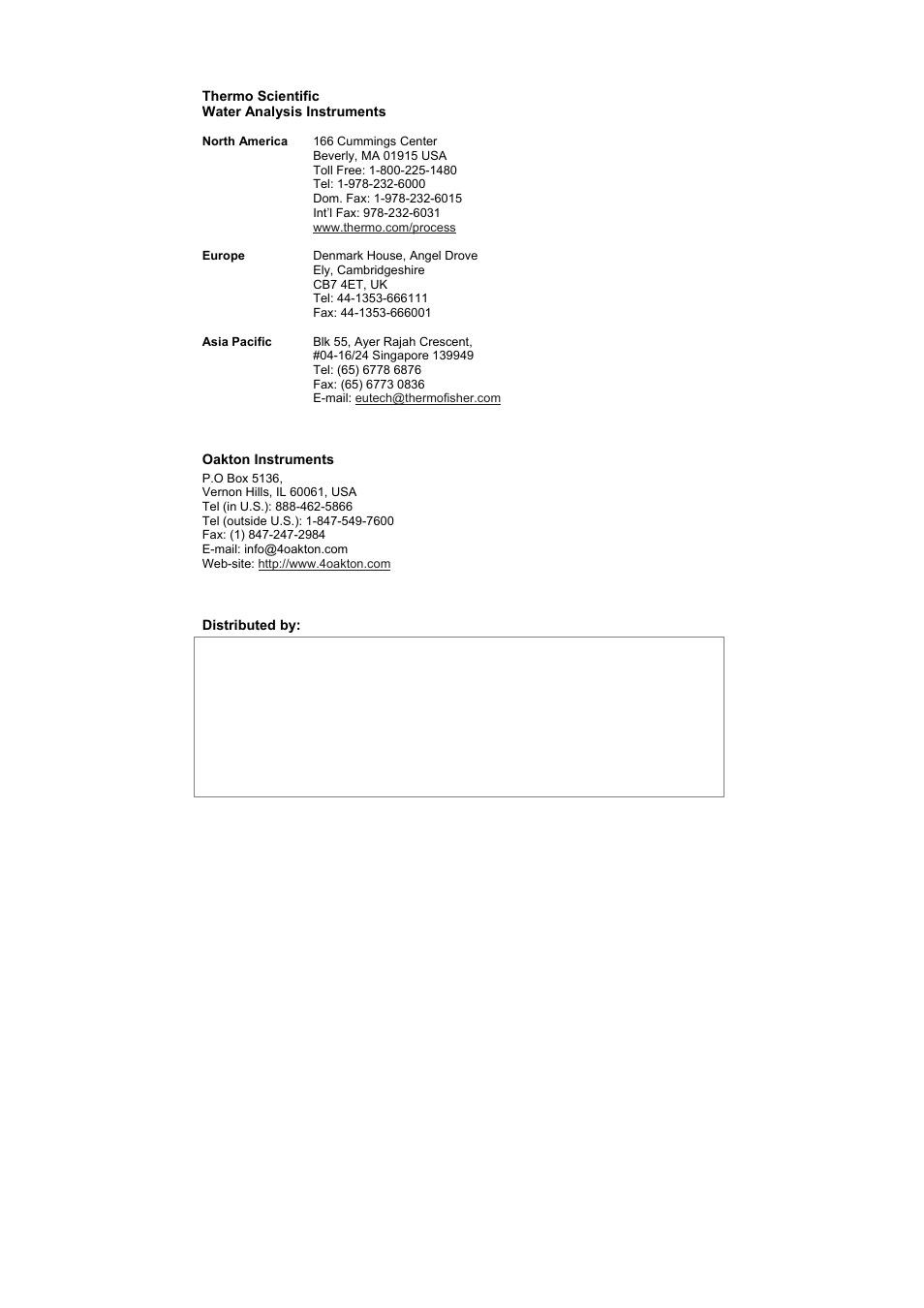 Thermo Fisher Scientific Alpha pH 600 RF (In the process of updating the brand guideline & product image) User Manual | Page 48 / 48