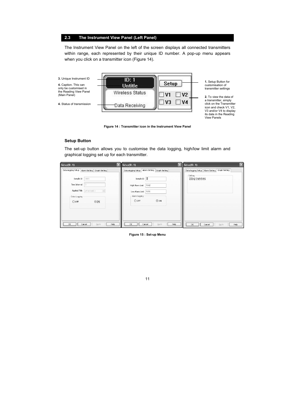 3 the instrument view panel (left panel) | Thermo Fisher Scientific Alpha Link 600 Communications Software User Manual | Page 17 / 28