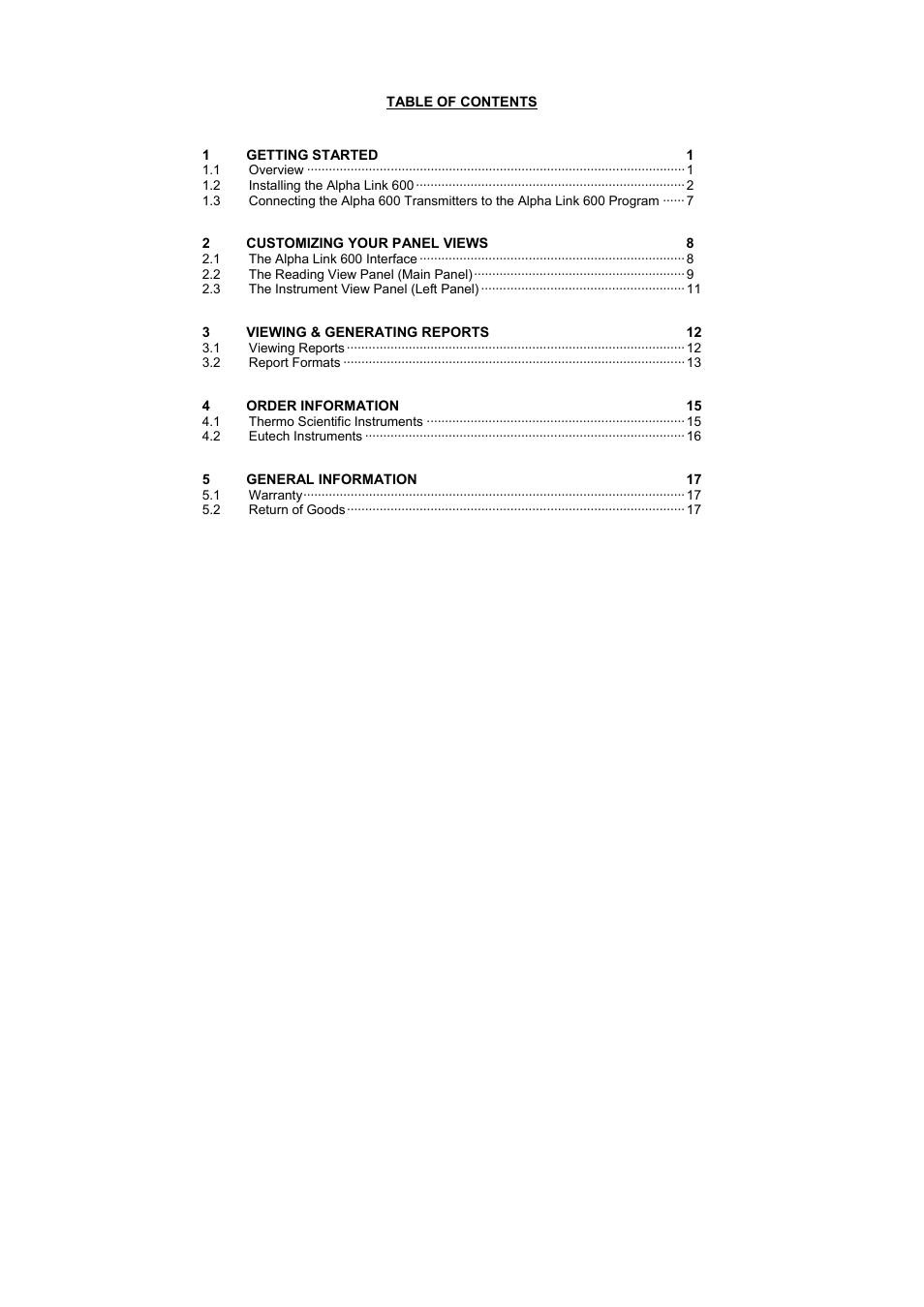 Thermo Fisher Scientific Alpha Link 600 Communications Software User Manual | Page 5 / 28