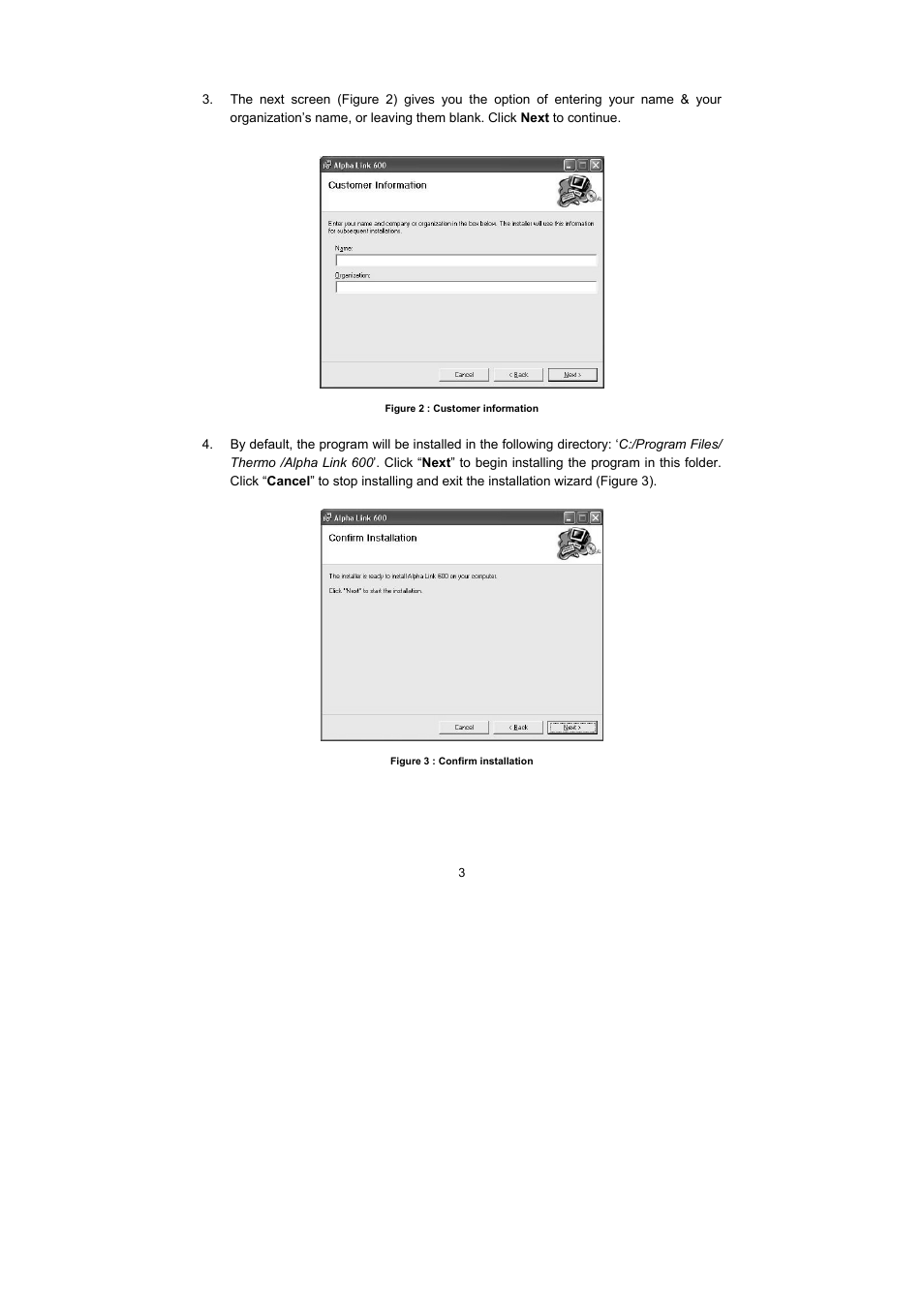 Thermo Fisher Scientific Alpha Link 600 Communications Software User Manual | Page 9 / 28