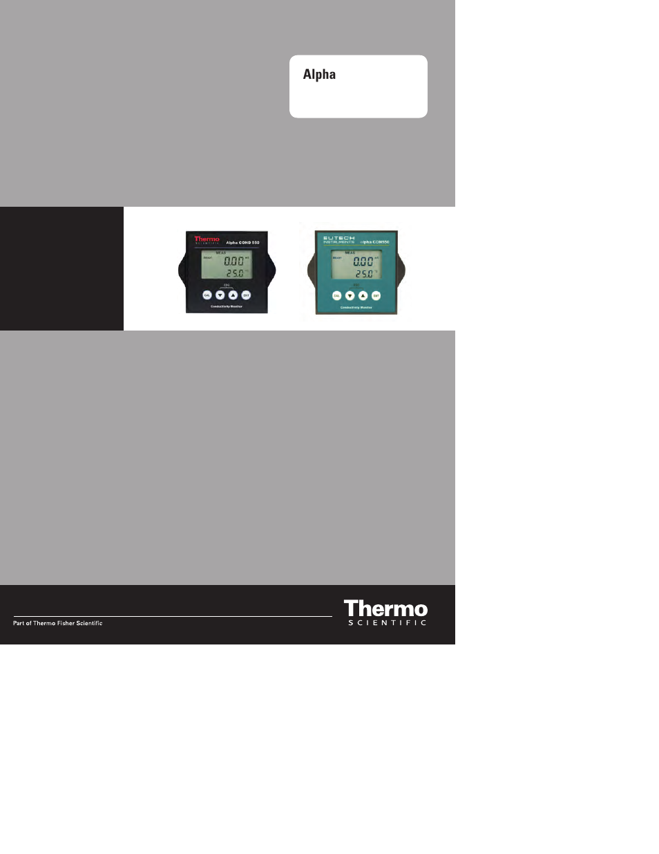 Thermo Fisher Scientific Alpha COND 550 User Manual | 40 pages