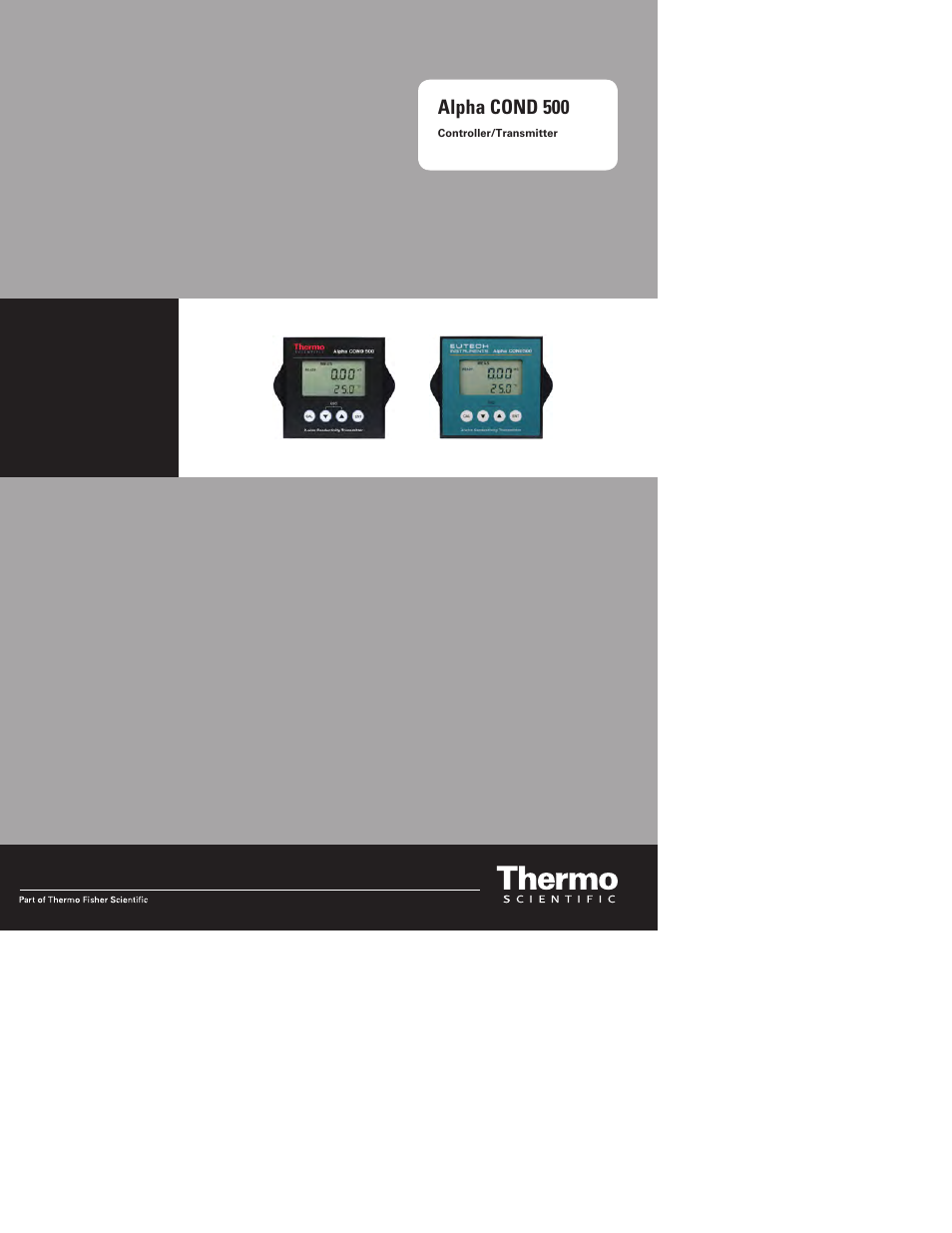 Thermo Fisher Scientific Alpha COND 500 User Manual | 32 pages