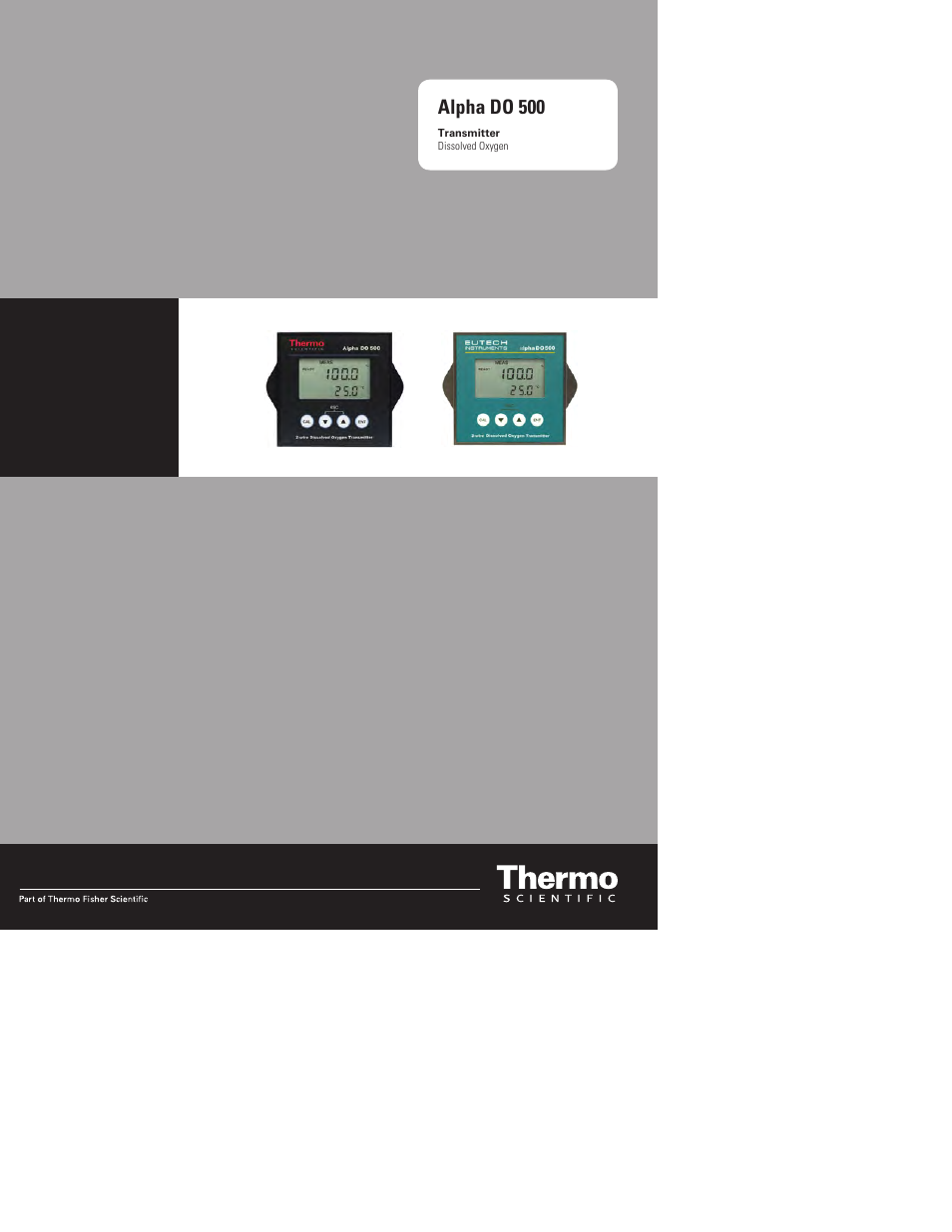 Thermo Fisher Scientific Alpha DO 500 User Manual | 48 pages