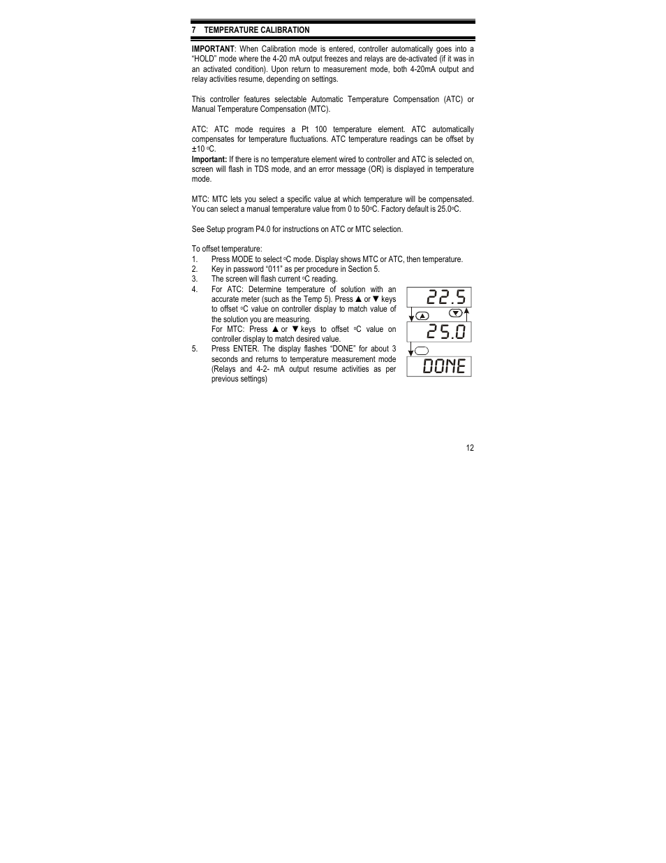 5 25.0 done | Thermo Fisher Scientific Alpha TDS 200 User Manual | Page 16 / 36