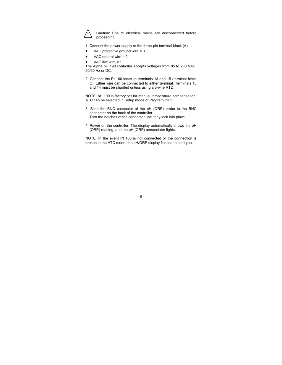Thermo Fisher Scientific Alpha pH 190 (In the process of updating the brand guideline & product image) User Manual | Page 11 / 44