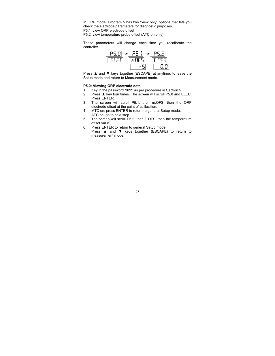 Ofs 0.0 -5 | Thermo Fisher Scientific Alpha pH 190 (In the process of updating the brand guideline & product image) User Manual | Page 33 / 44