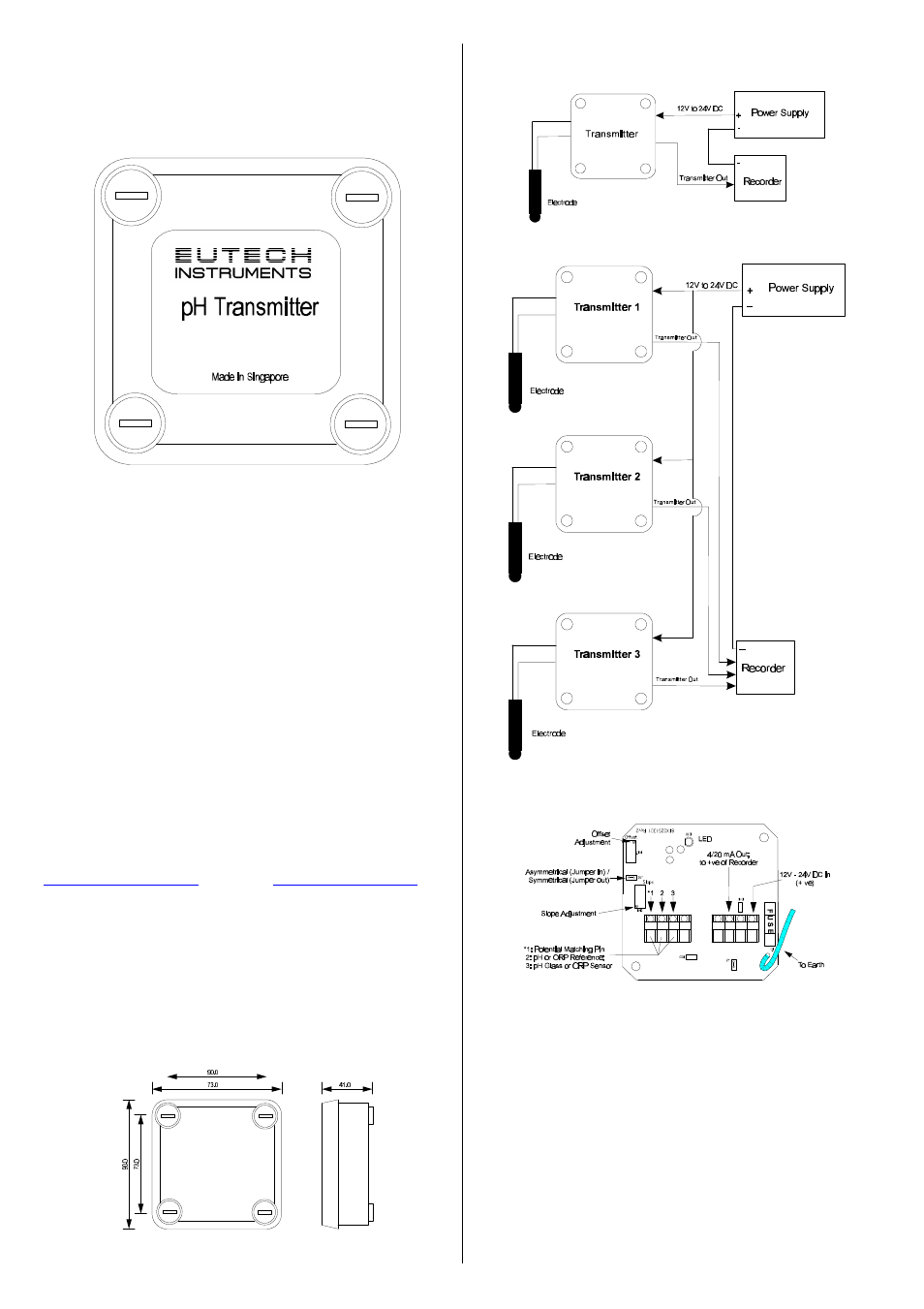 Thermo Fisher Scientific 2-Wire pH/ORP Transmitter User Manual | 2 pages