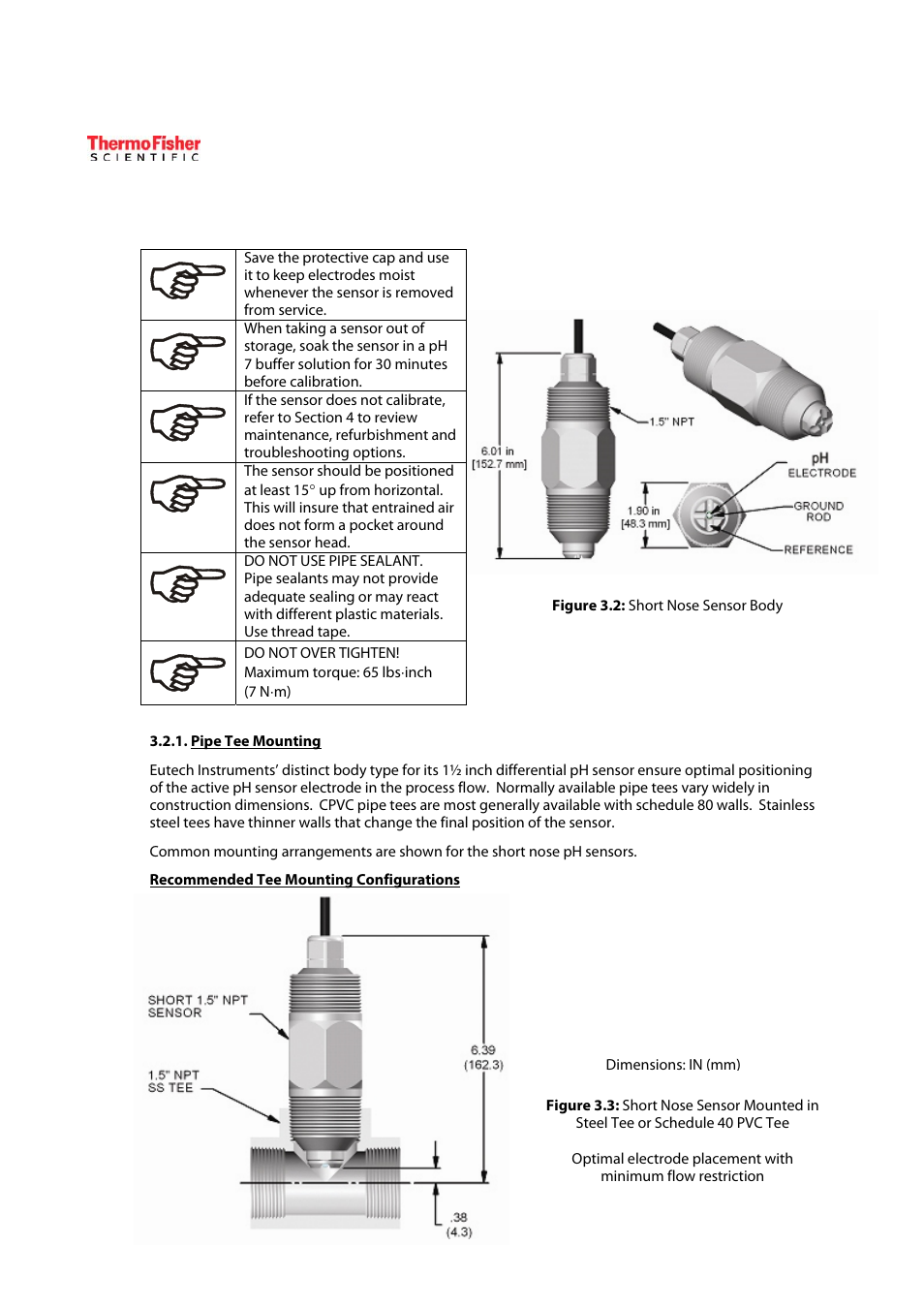 Thermo Fisher Scientific ECFP21A1A1 Differential pH Sensor User Manual | Page 10 / 16