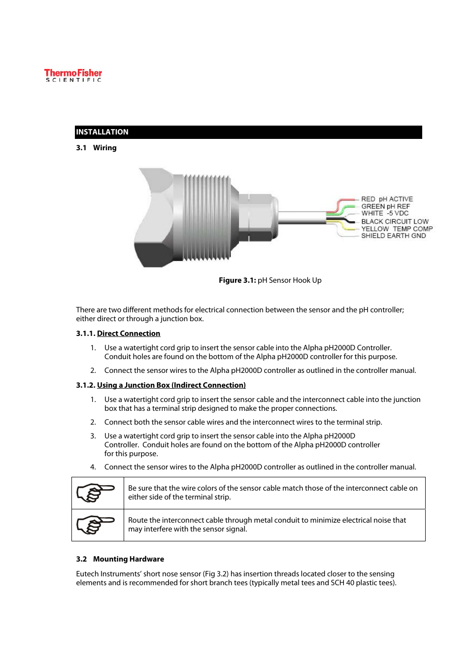 Thermo Fisher Scientific ECFP21A1A1 Differential pH Sensor User Manual | Page 9 / 16