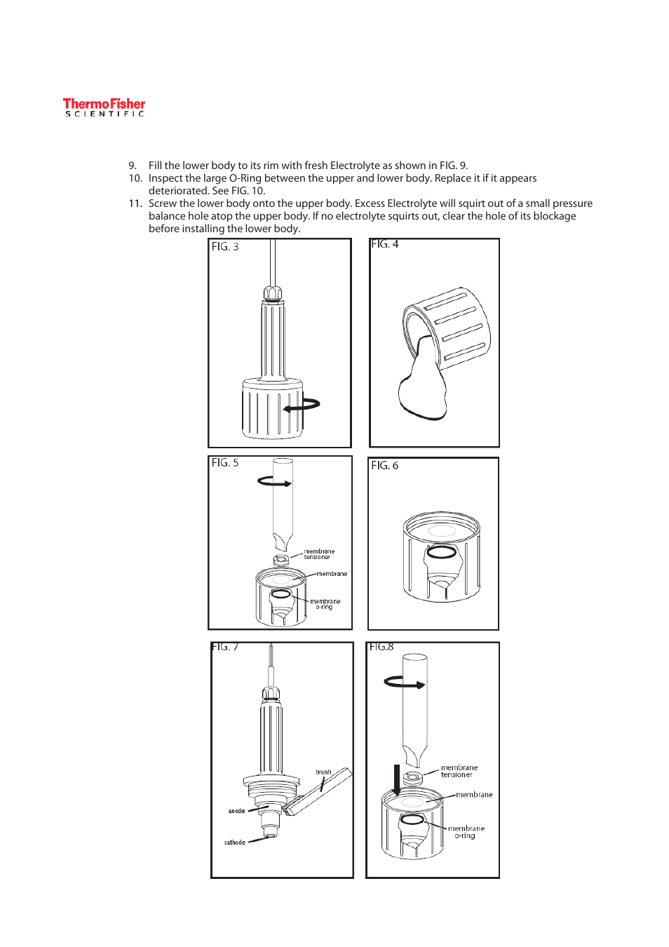 Thermo Fisher Scientific ECDOTPII-S Submersible Galvanic Dissolved Oxygen Sensor User Manual | Page 4 / 6
