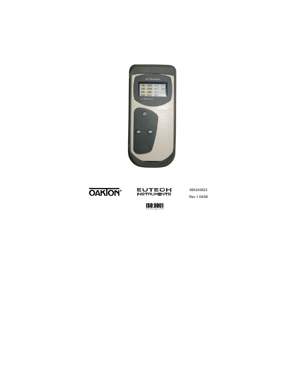 Thermo Fisher Scientific Precision pH/mV Simulator User Manual | 16 pages