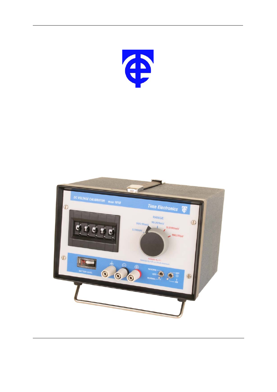 Time Electronics 1010 DC Voltage Calibrator User Manual | 12 pages