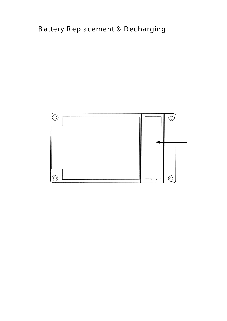 Battery replacement & recharging, B attery r eplacement & r echarging, Fig. 1 | Time Electronics 1030 Voltage & Current Source User Manual | Page 12 / 16