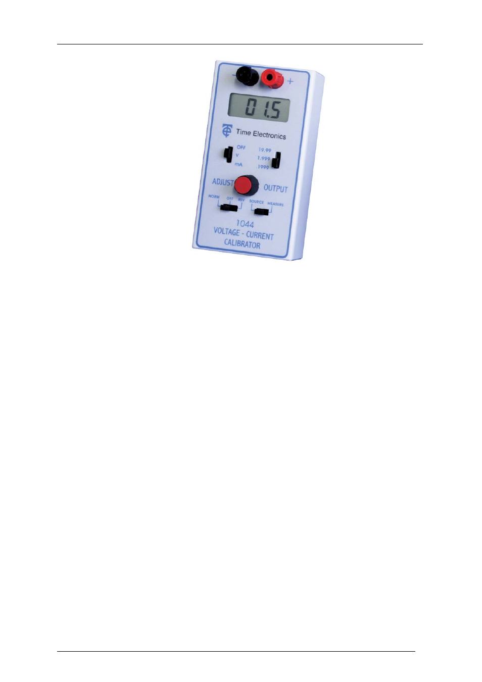 Introduction | Time Electronics 1044 DC Voltage & Current Calibrator User Manual | Page 16 / 40