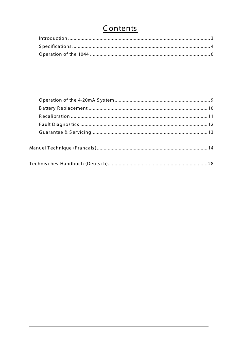 Time Electronics 1044 DC Voltage & Current Calibrator User Manual | Page 2 / 40