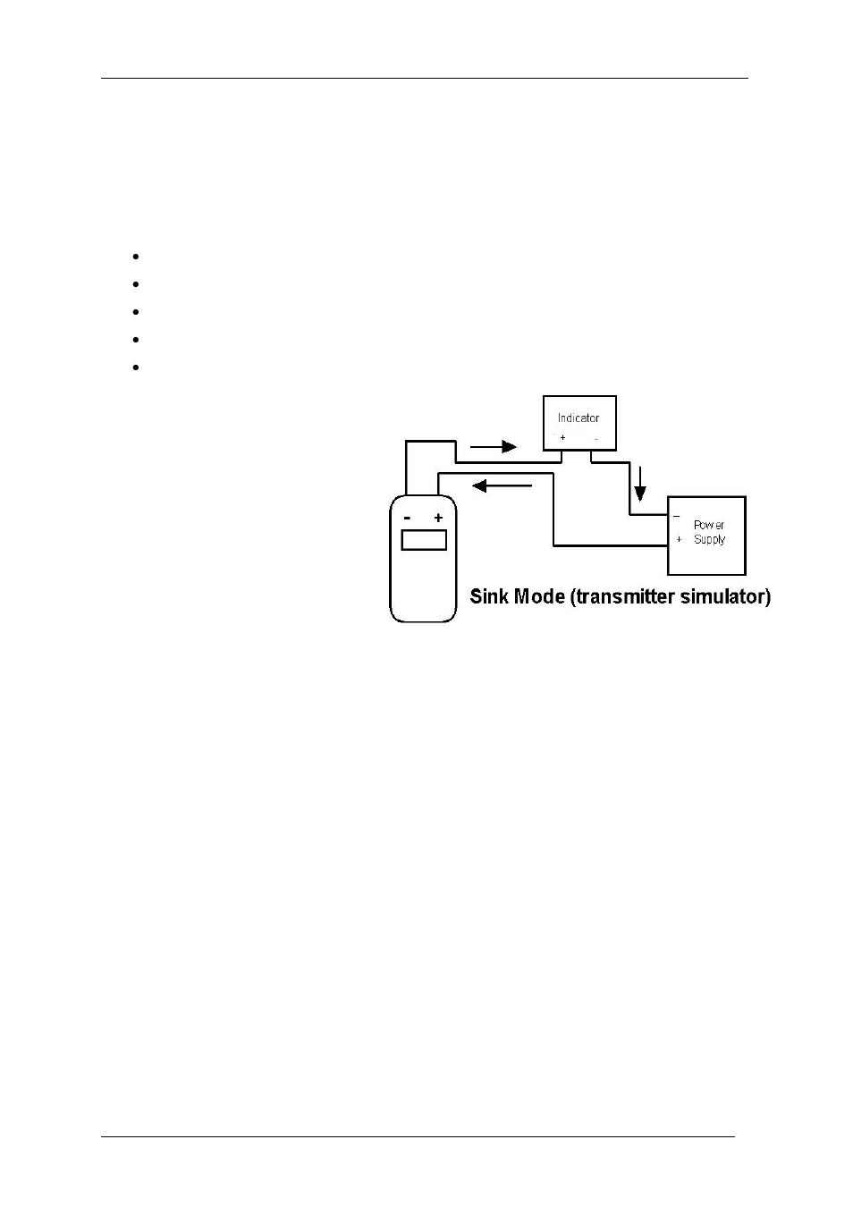 Sink - transmitter simulator (tx sim) | Time Electronics 1048 Voltage-Current-Loop Calibrator User Manual | Page 10 / 23