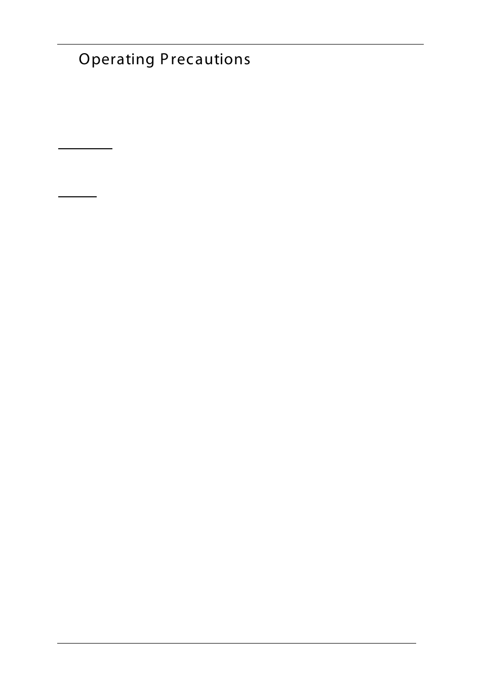 Operating precautions, Display, Usage & storage | Automatic power down disable, Operating p recautions | Time Electronics 1048 Voltage-Current-Loop Calibrator User Manual | Page 13 / 23