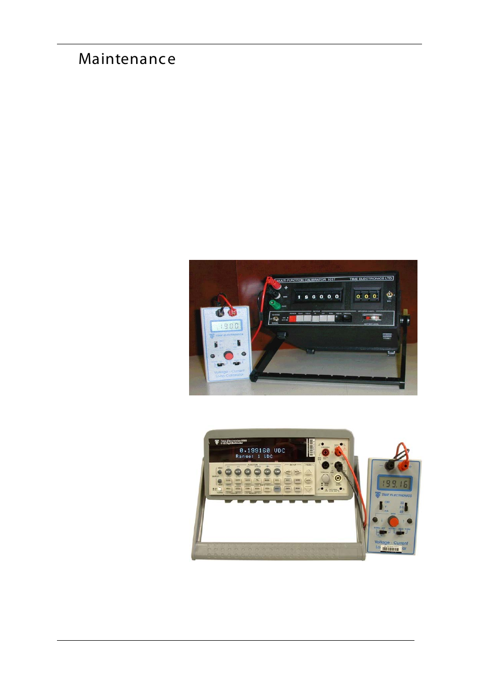 Maintenance, Recalibration | Time Electronics 1048 Voltage-Current-Loop Calibrator User Manual | Page 15 / 23