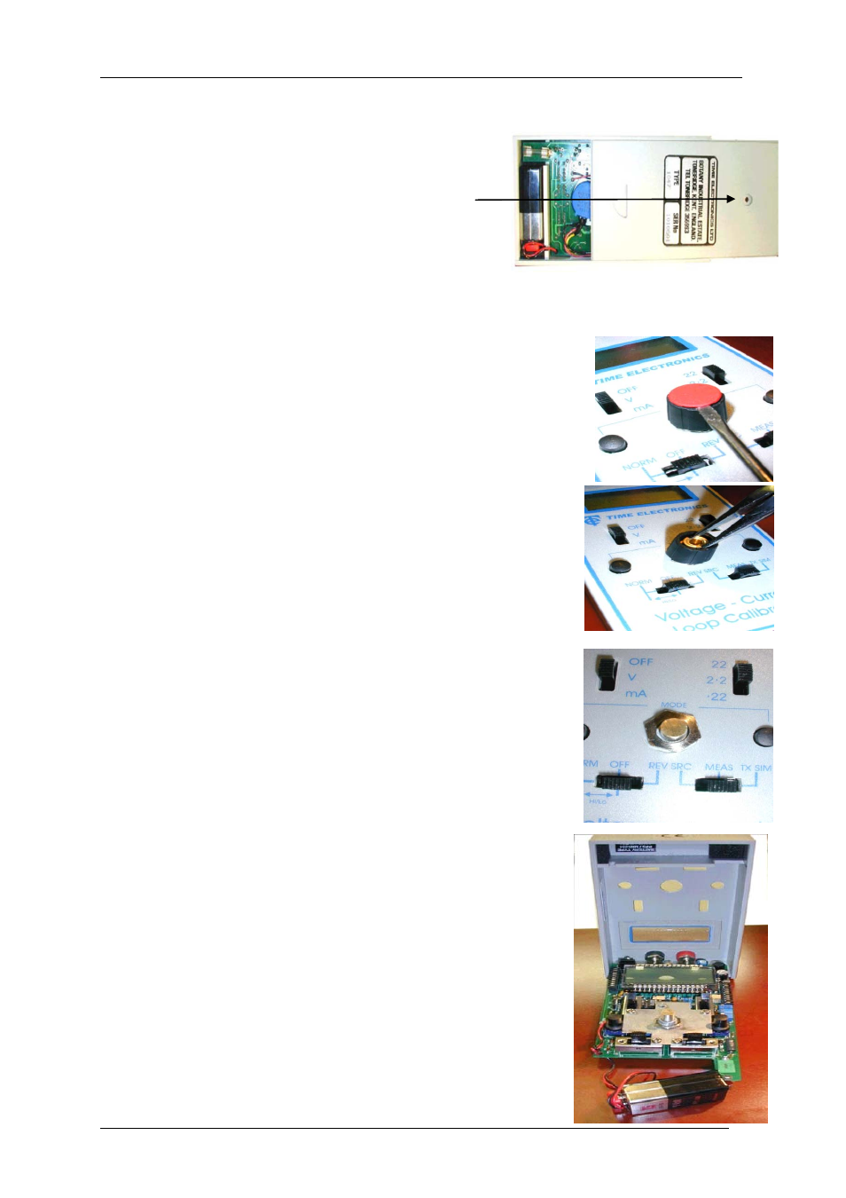 Dis-assembling the unit | Time Electronics 1048 Voltage-Current-Loop Calibrator User Manual | Page 16 / 23