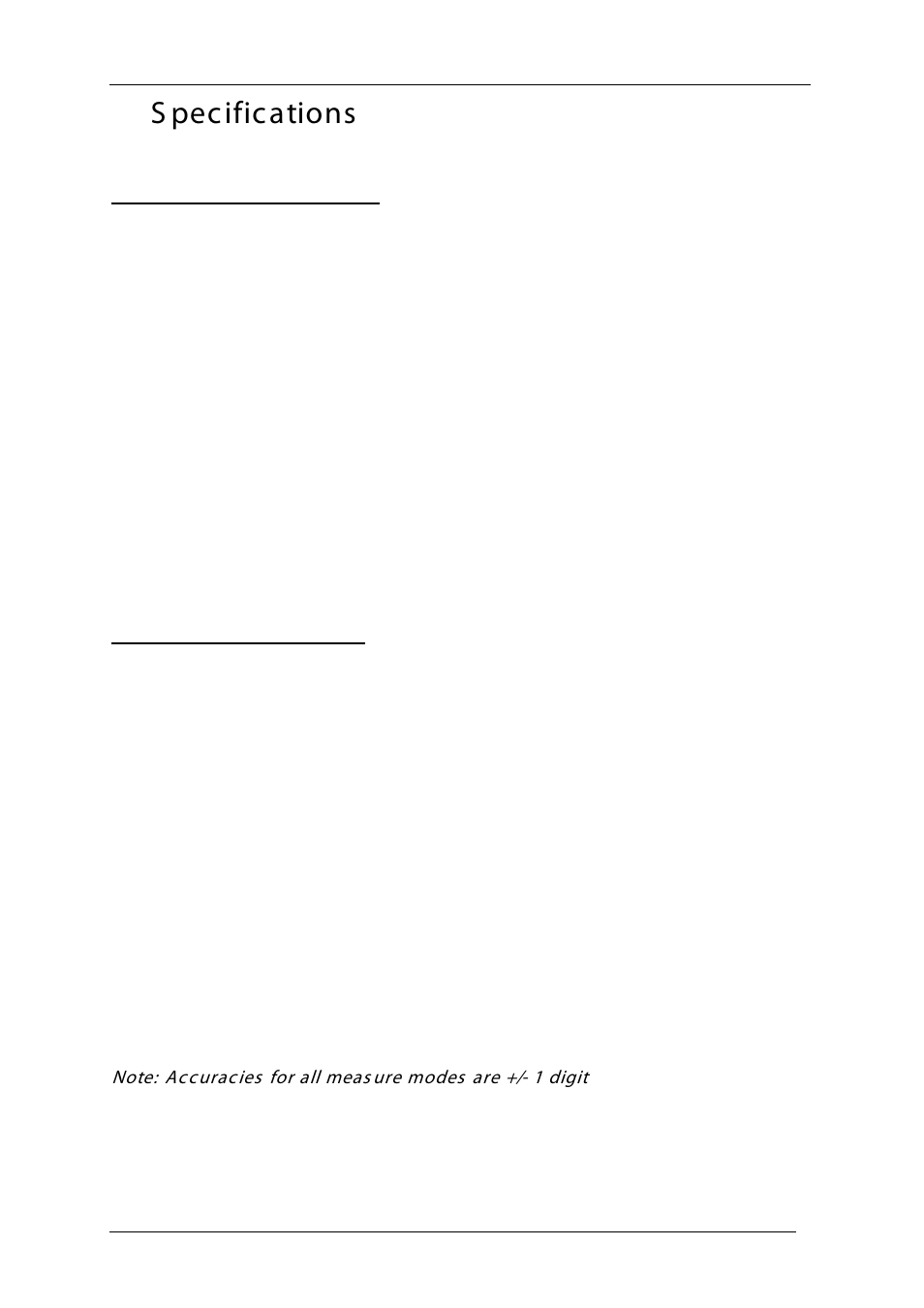 Specifications, S pecifications | Time Electronics 1048 Voltage-Current-Loop Calibrator User Manual | Page 21 / 23