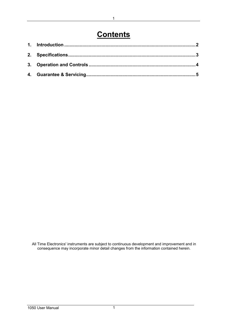 Time Electronics 1050 PT100 Simulator User Manual | Page 2 / 6