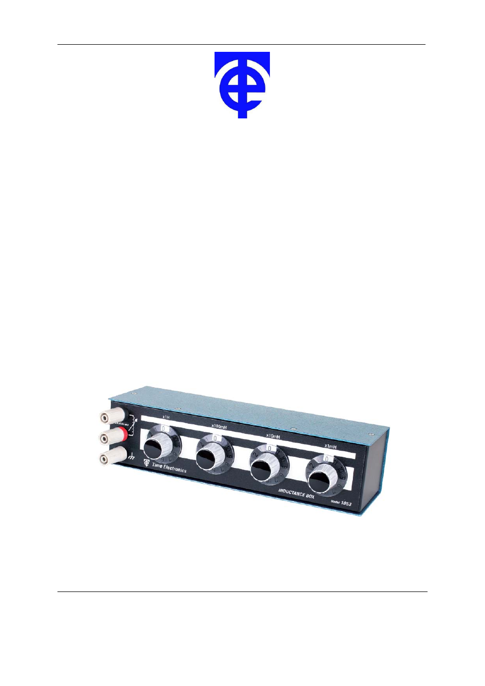 Time Electronics 1053 Inductance Decade Box User Manual | 17 pages