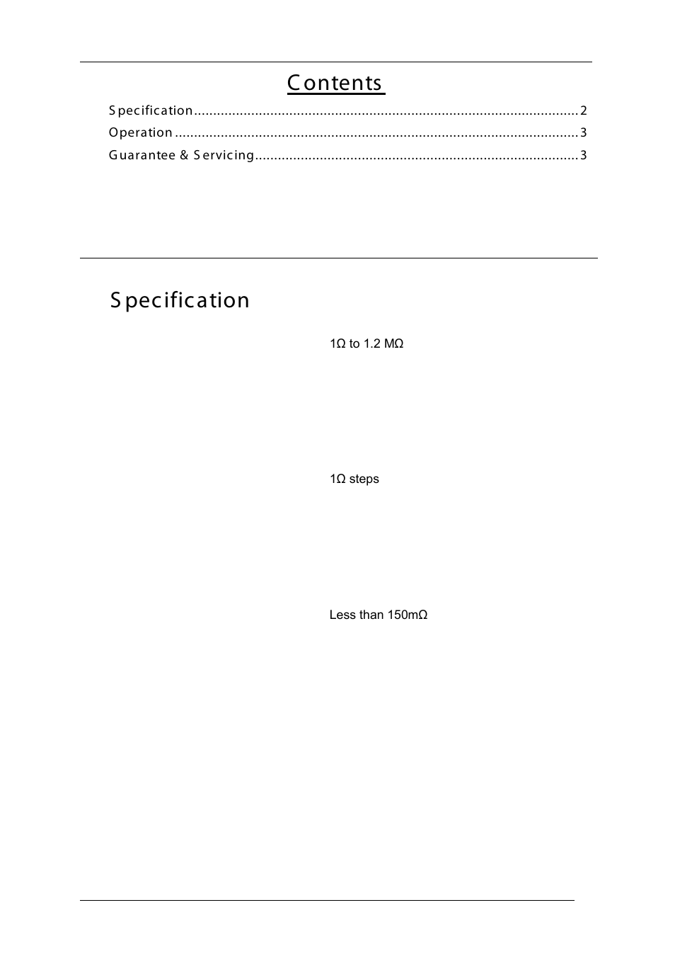 Time Electronics 1061 Resistance Decade Box User Manual | Page 2 / 4