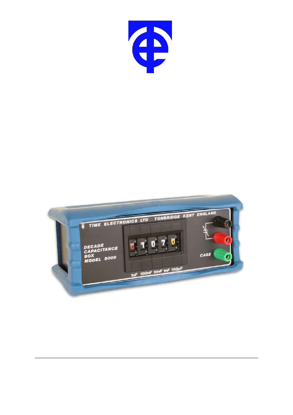 Time Electronics 1070 Capacitance Decade Box User Manual | 4 pages
