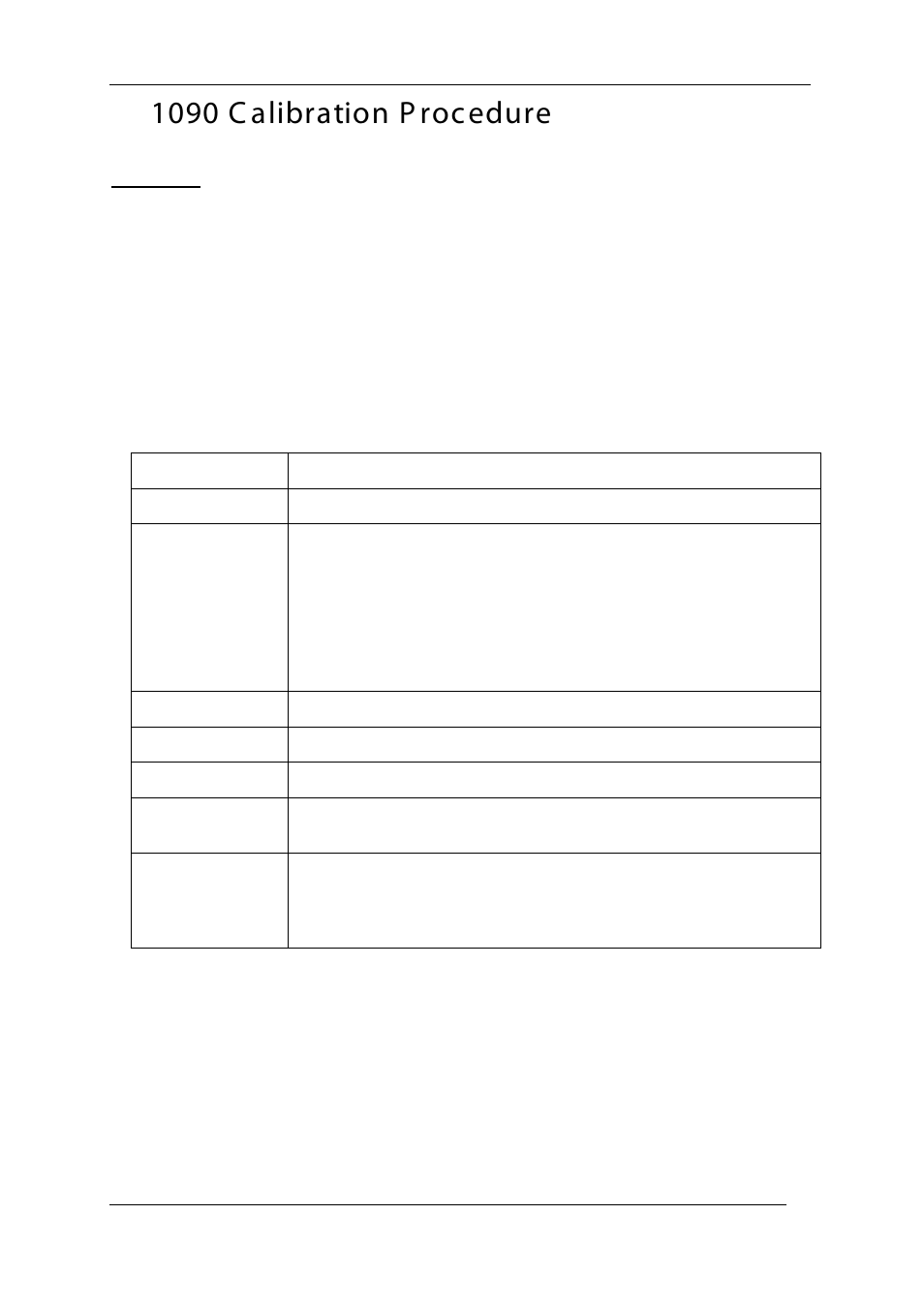 1090 calibration procedure, 1090 c alibration p rocedure | Time Electronics 1090 Portable Process Calibrator User Manual | Page 18 / 20