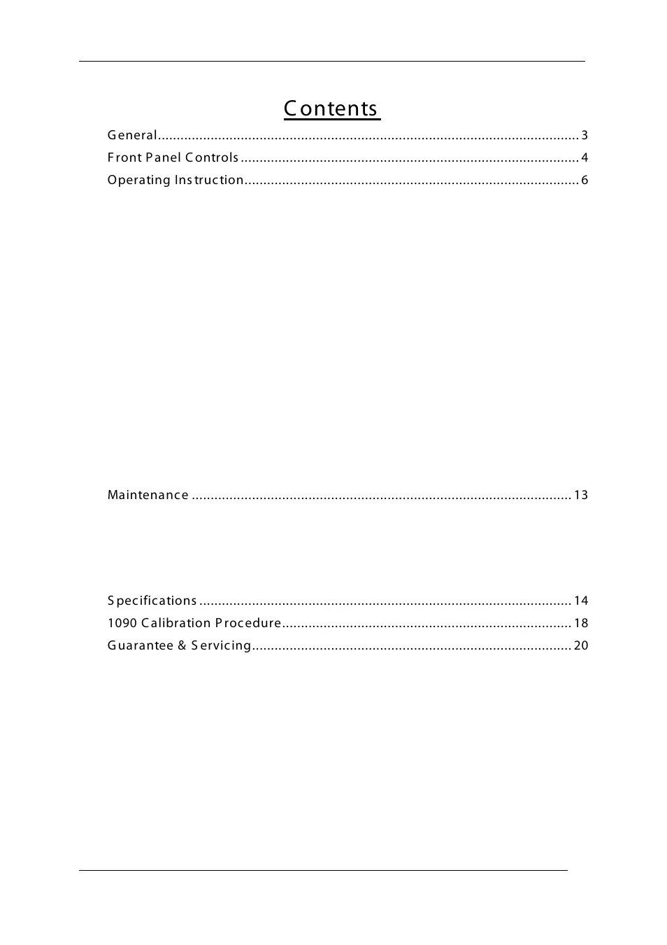 Time Electronics 1090 Portable Process Calibrator User Manual | Page 2 / 20