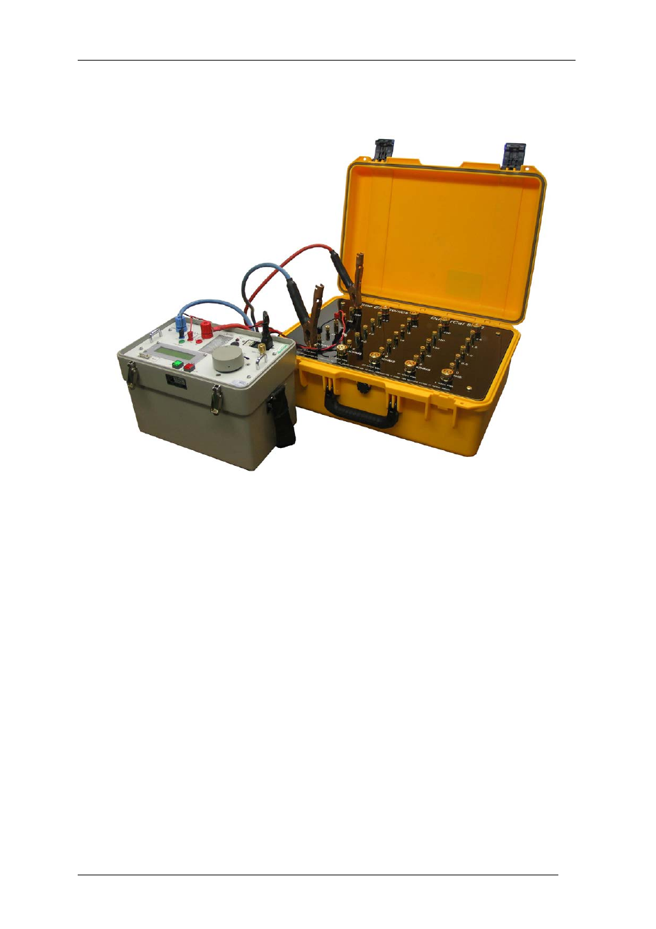 Example connection, Operating precautions | Time Electronics 5070 Micro-Ohm meter Calibrator User Manual | Page 6 / 7