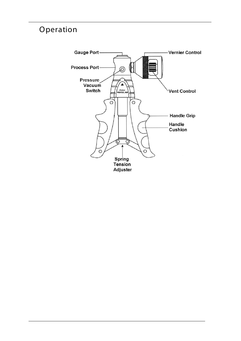 Operation | Time Electronics 7090 Pneumatic Calibration Hand Pump User Manual | Page 3 / 4