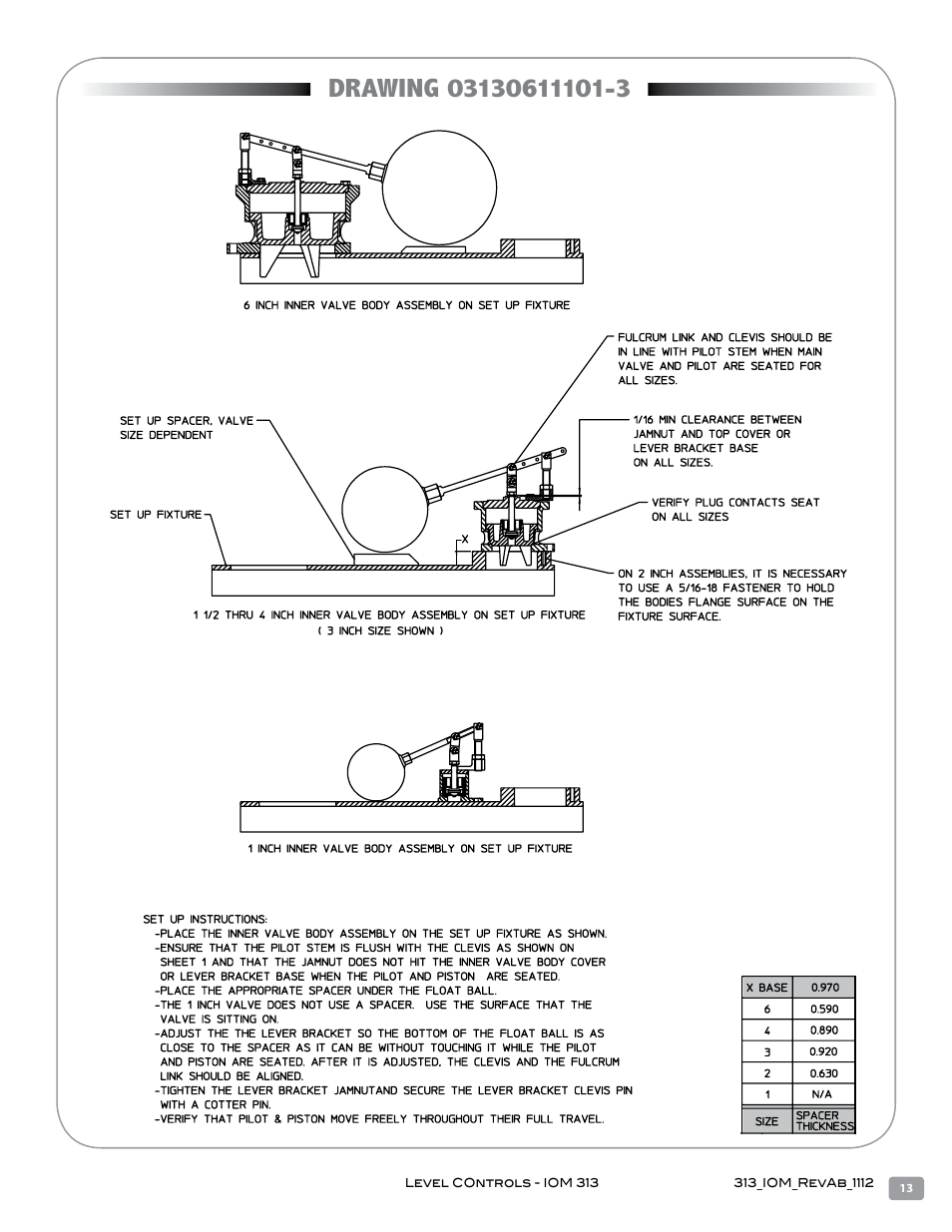 Warren Controls 313 Overflow Trap User Manual | Page 13 / 16
