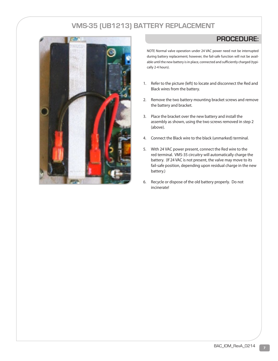 Warren Controls E030 Electric Actuator User Manual | Page 7 / 16