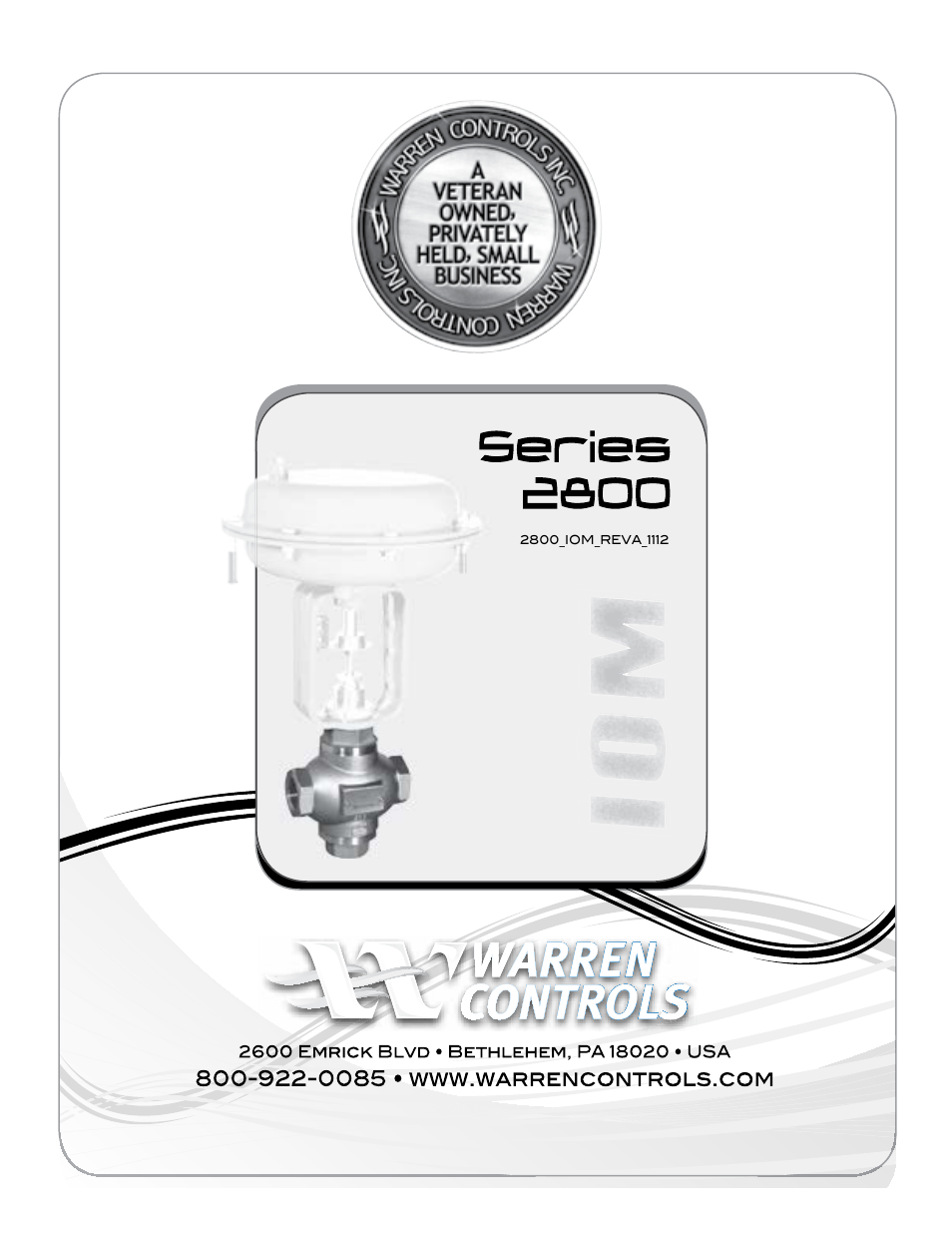 Warren Controls 2800 Series Precision Globe Control Valves User Manual | Page 32 / 32