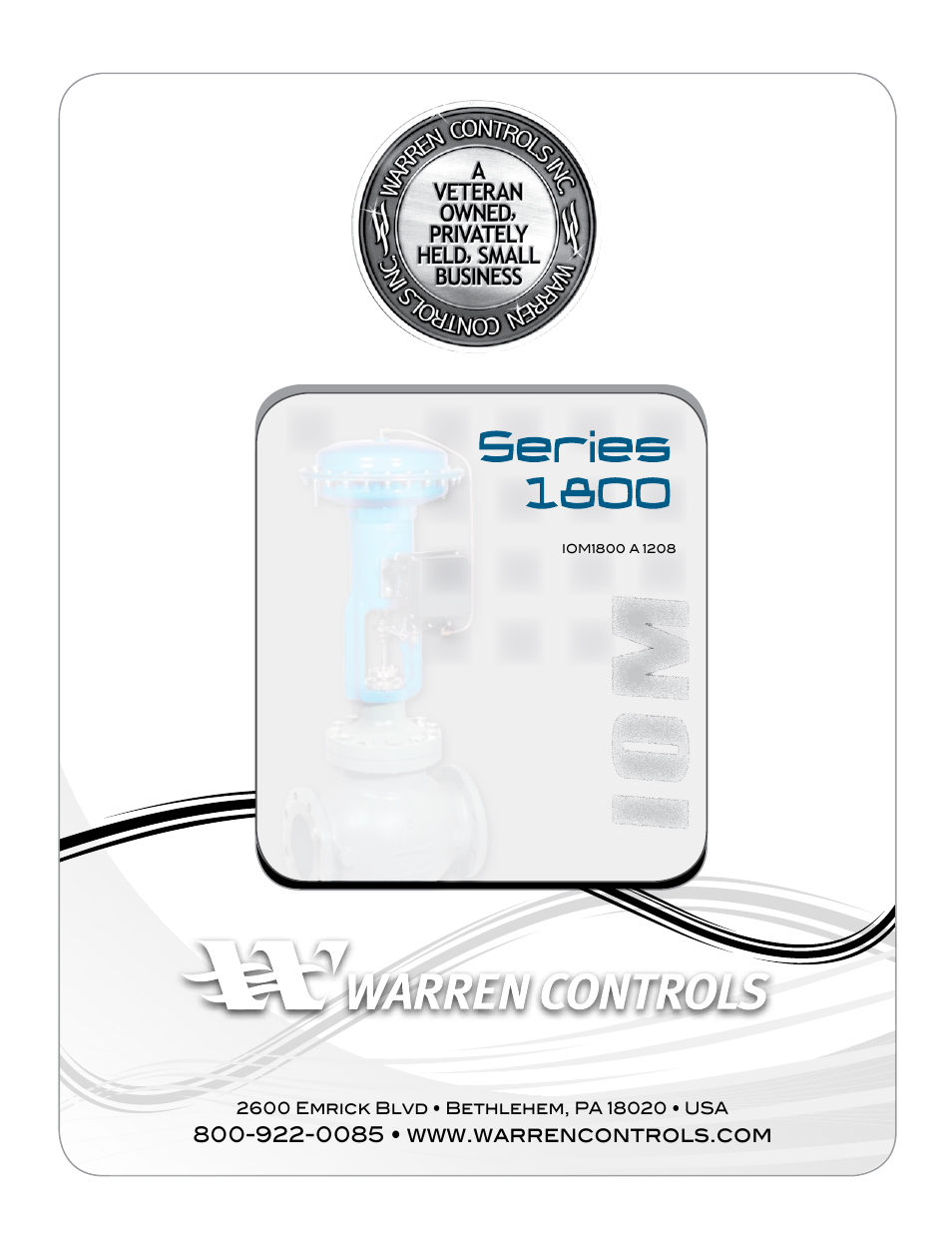 Warren Controls 1800 Series Heavy Globe Control Valves User Manual | Page 24 / 24