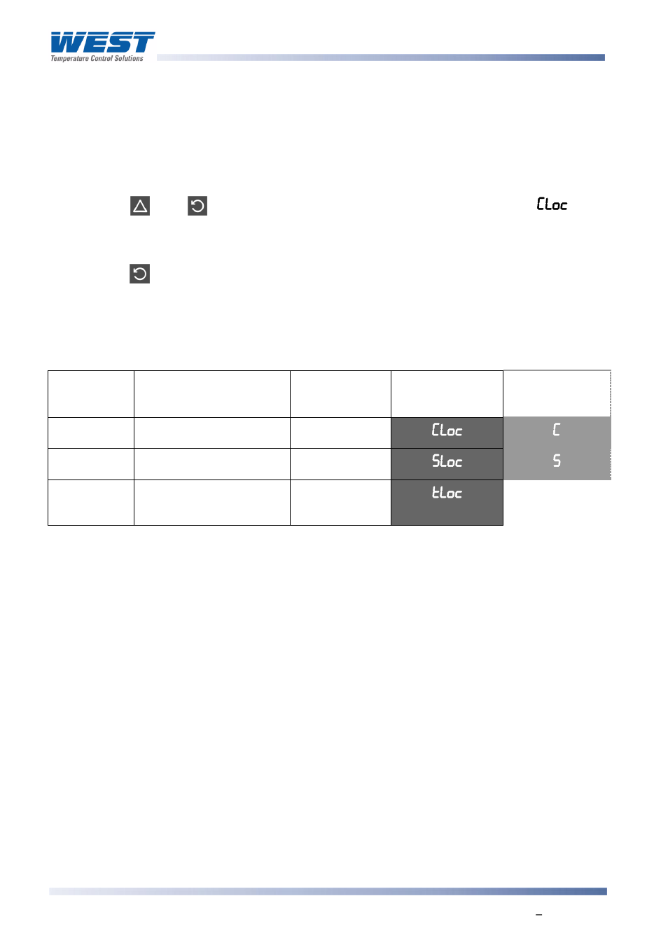 Lock code view, Entry and navigating in lock code view mode | West Control Solutions 8700+ User Manual | Page 47 / 177