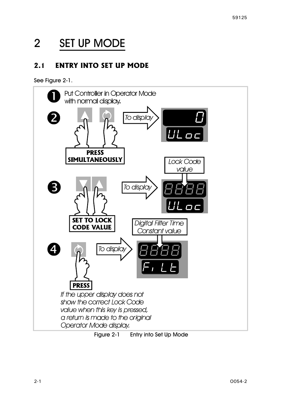 Set up mode, Entry into set up mode, 2set up mode | West Control Solutions N8100 User Manual | Page 12 / 79