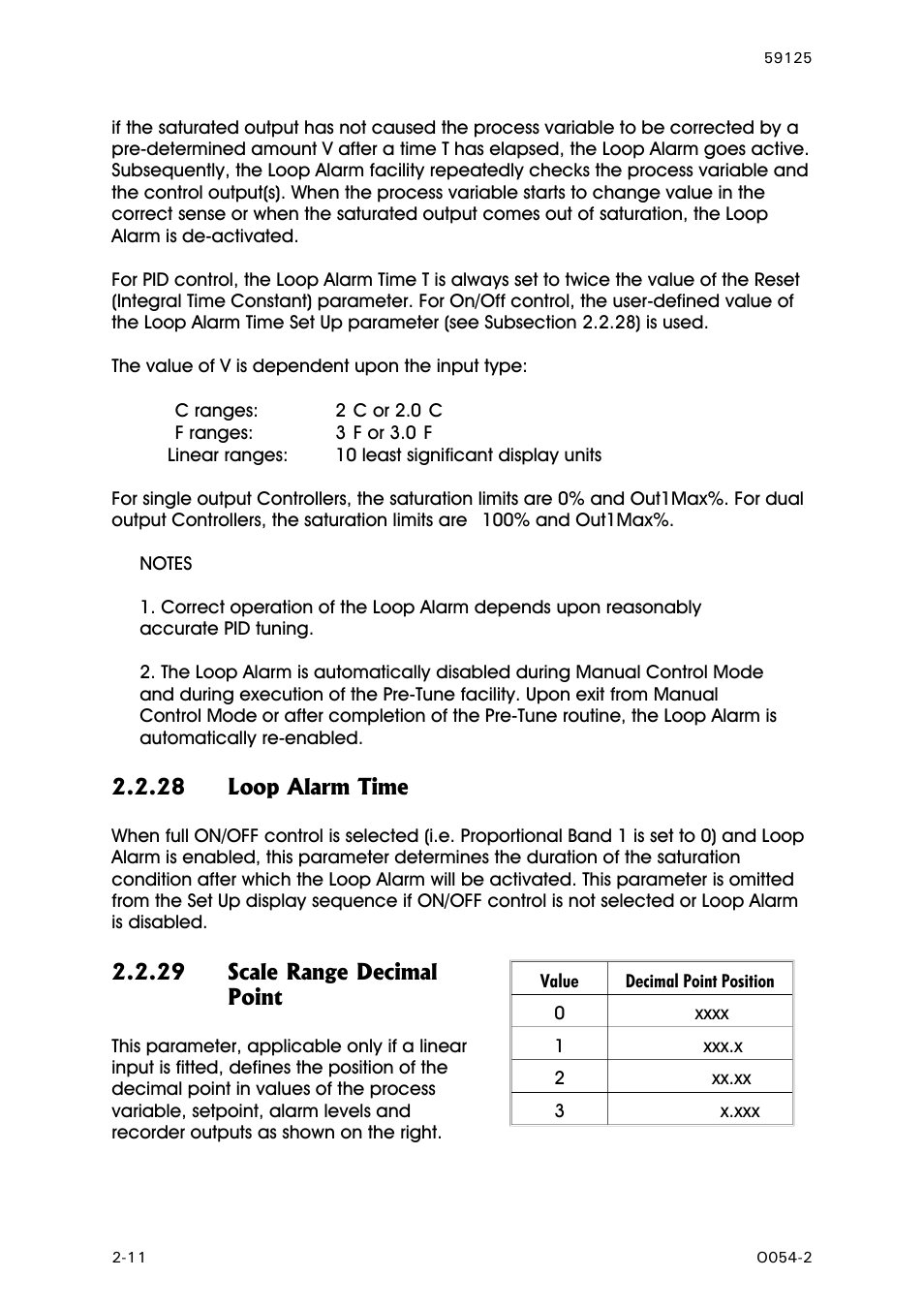 Loop alarm time, Scale range decimal point | West Control Solutions N8100 User Manual | Page 22 / 79