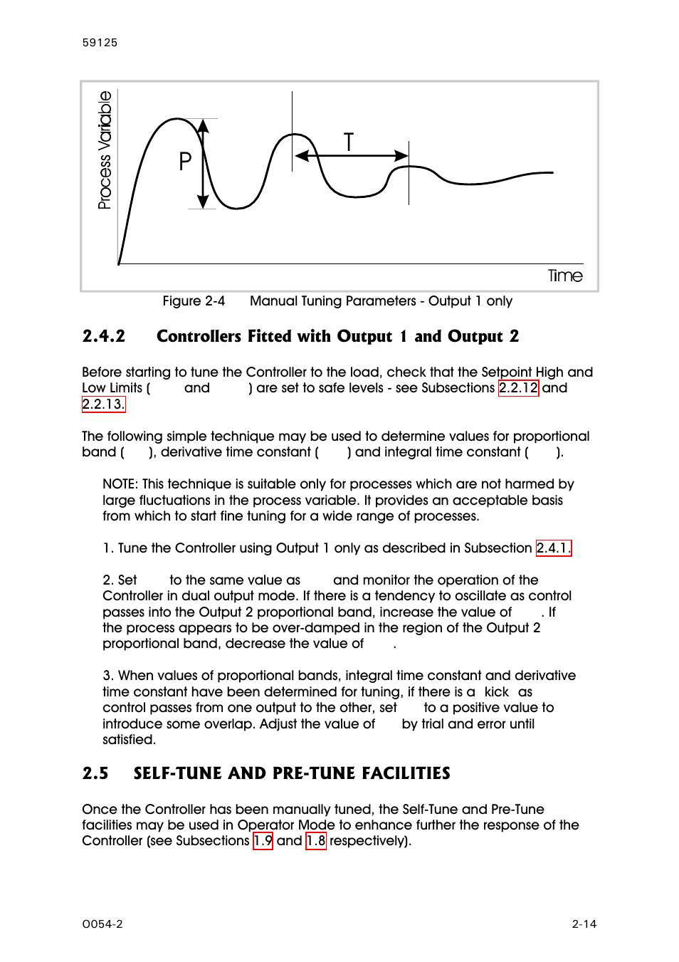 Controllers fitted with output 1 and output 2, Self-tune and pre-tune facilities | West Control Solutions N8100 User Manual | Page 25 / 79