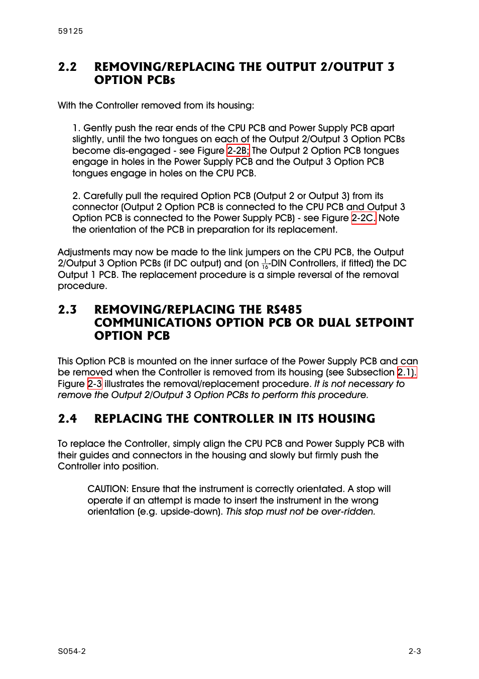 Replacing the controller in its housing | West Control Solutions N8100 User Manual | Page 51 / 79