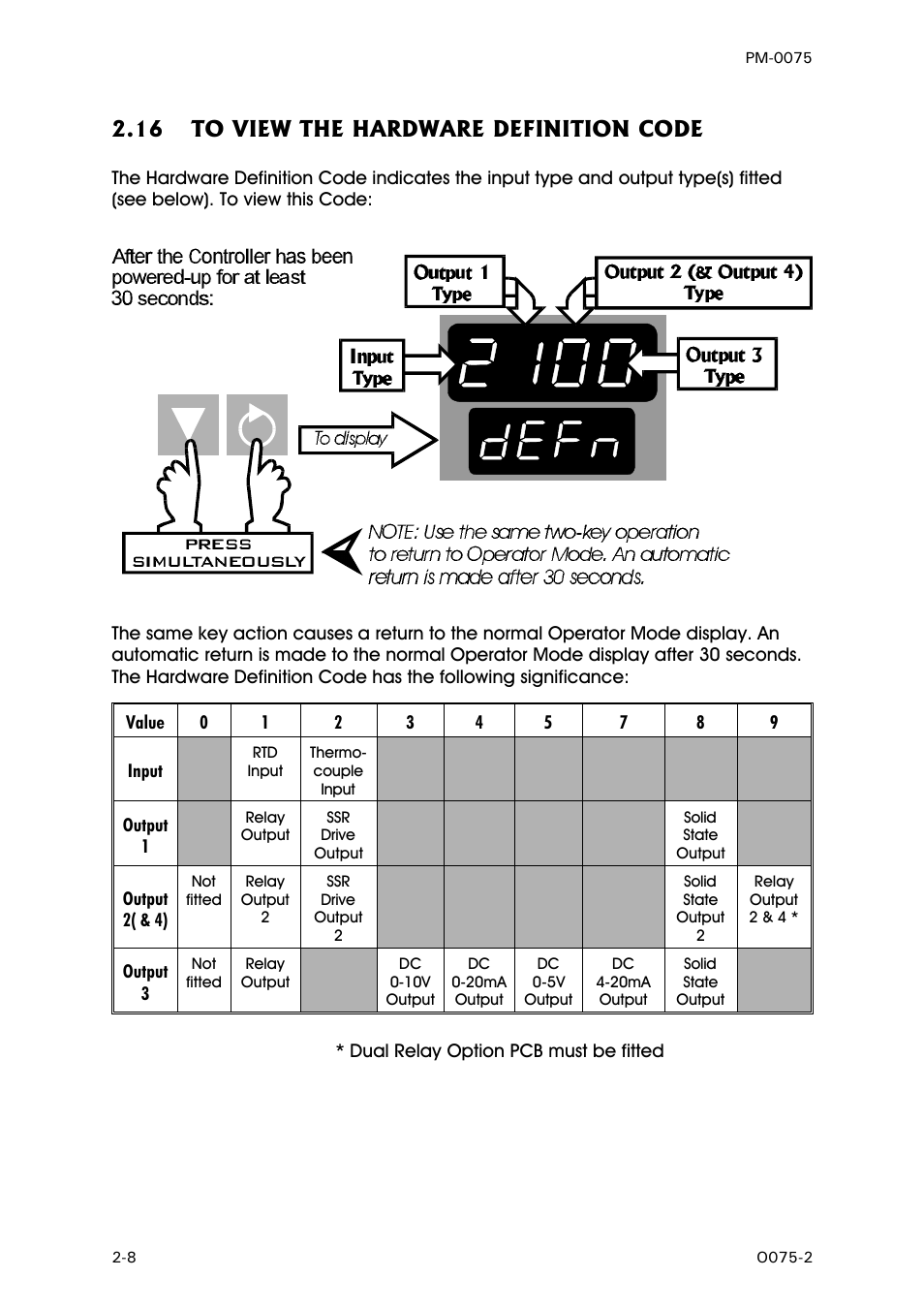 To view the hardware definition code, 16 to view the hardware definition code | West Control Solutions N6600 User Manual | Page 16 / 114