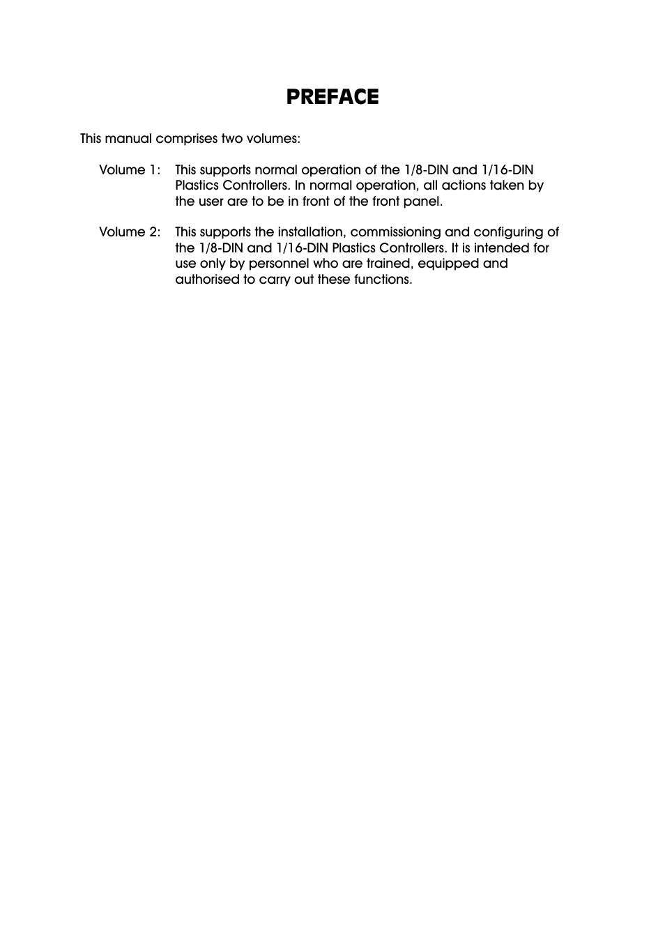 Preface | West Control Solutions N6600 User Manual | Page 2 / 114