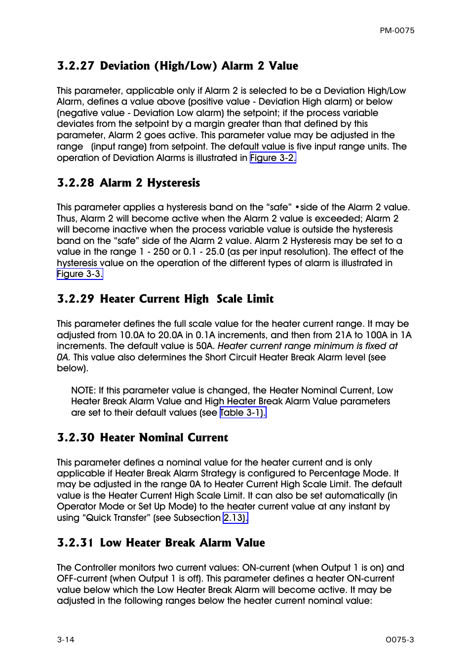 Deviation (high/low) alarm 2 value, Alarm 2 hysteresis, Heater current high scale limit | Heater nominal current, Low heater break alarm value | West Control Solutions N6600 User Manual | Page 30 / 114